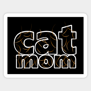 Cat Mom Orange Hair Magnet